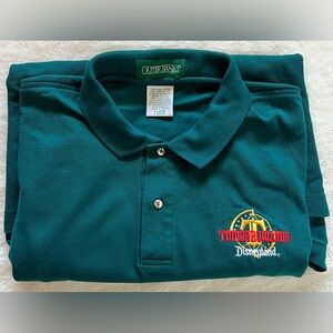 Outer Banks Men’s Tomorrowland Disneyland Teal Embroidered Polo XL
